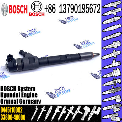 Common rail injector diesel injector 0445110092 for modern H-1KIA SORENTO 2.5 CRDi