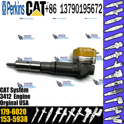 For 3412E Engine diesel fuel Injector 174-7528 20R-4148 179-6020 or excavator 3412E injector 179-6020 For 3412E Engine