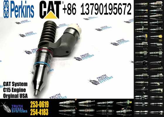 Excavator Parts 253-0619 Fuel Injector 2530619 10R-7232 10R7232 for CAT C15 C18 C32 3406E Series