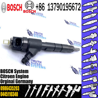 New 0445110340 Common Rail Fuel Injector 0 445 110 340 for Diesel Engine 0445110739 0986435203