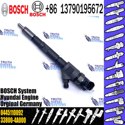 Common rail injector diesel injector 0445110092 for modern H-1KIA SORENTO 2.5 CRDi