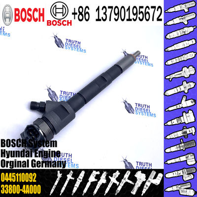 Common rail injector diesel injector 0445110092 for modern H-1KIA SORENTO 2.5 CRDi