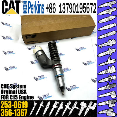 Caterpillar Diesel Common Fuel Injectors 10R-7232 253-0619 for Cat C15 excavator