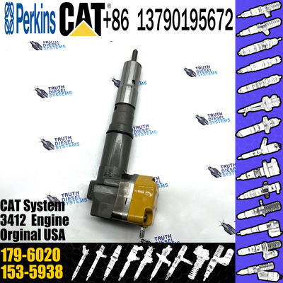 For 3412E Engine diesel fuel Injector 174-7528 20R-4148 179-6020 or excavator 3412E injector 179-6020 For 3412E Engine