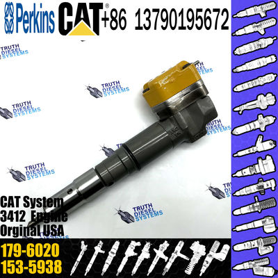 For 3412E Engine diesel fuel Injector 174-7528 20R-4148 179-6020 or excavator 3412E injector 179-6020 For 3412E Engine