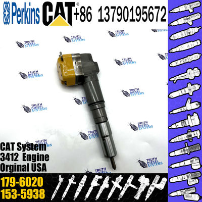 For 3412E Engine diesel fuel Injector 174-7528 20R-4148 179-6020 or excavator 3412E injector 179-6020 For 3412E Engine