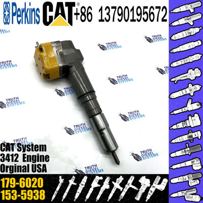 For 3412E Engine diesel fuel Injector 174-7528 20R-4148 179-6020 or excavator 3412E injector 179-6020 For 3412E Engine
