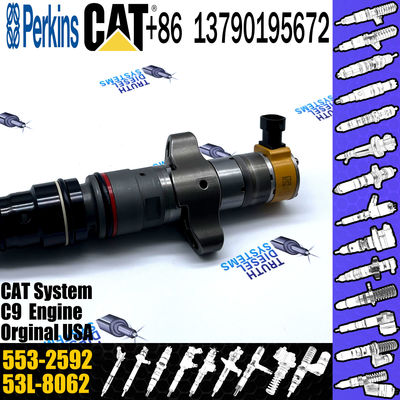 553-2592 Common Rail Fuel Injector 557-7633 387-9433 For Caterpillar C9 Excavator