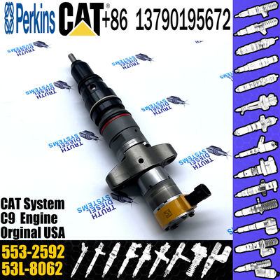553-2592 Common Rail Fuel Injector 557-7633 387-9433 For Caterpillar C9 Excavator