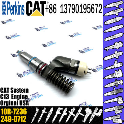 Cat Excavator Inyectores Common Rail Diesel fuel Injector 2490705 249-0705 10R7236 10R-7236 For Caterpillar e349 c13 249