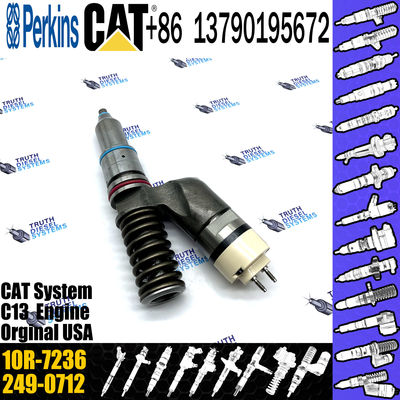 Cat Excavator Inyectores Common Rail Diesel fuel Injector 2490705 249-0705 10R7236 10R-7236 For Caterpillar e349 c13 249