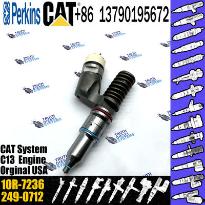 Cat Excavator Inyectores Common Rail Diesel fuel Injector 2490705 249-0705 10R7236 10R-7236 For Caterpillar e349 c13 249