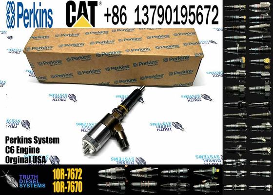 320D Diesel Common Rail Fuel Injectors 10R-7672 320-0680 For Caterpillar CAT C4.4 C6.6 Engine PERKINS 2645A747