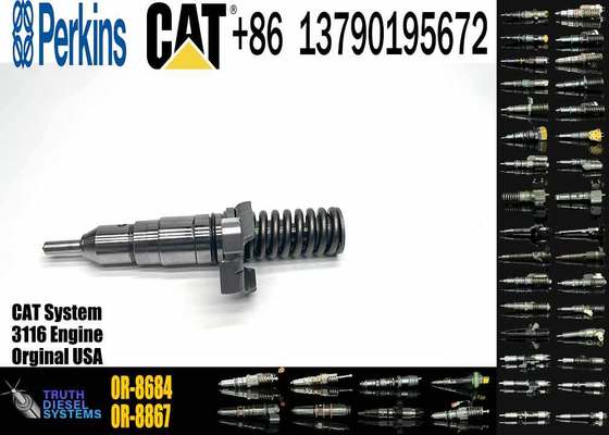 Top New 6-pack Diesel Fuel Injector 127-8218/1278218 0r-8684 Fitting For 3114/3116/3126 For Construction Machinery Parts
