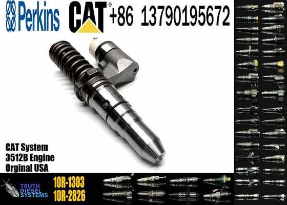 Fuel Injector 250-1302 10R-1303 Common Rail Fuel Injector for CAT 3512B 3516B Caterpillar Excavator Dozer Diesel Engine Parts
