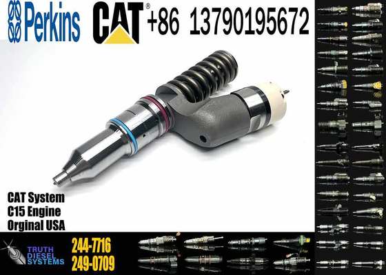 C15 Fuel Injector 244-7716 C15 Diesel Engine Common Rail Fuel Injector 235-1402 2351402 2447716 for Caterpillar C15 Engine