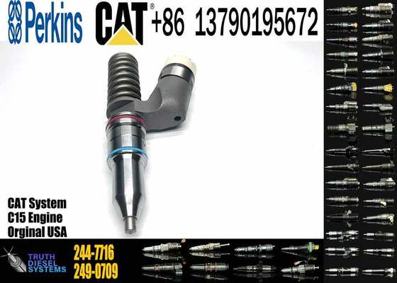 C15 Fuel Injector 244-7716 C15 Diesel Engine Common Rail Fuel Injector 235-1402 2351402 2447716 for Caterpillar C15 Engine