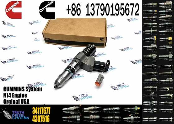 Commonal Rail Diesel Fuel Injector 3411760 3411767T for Cummins N14 Engine Trucks Tractor Excavator Engine Parts