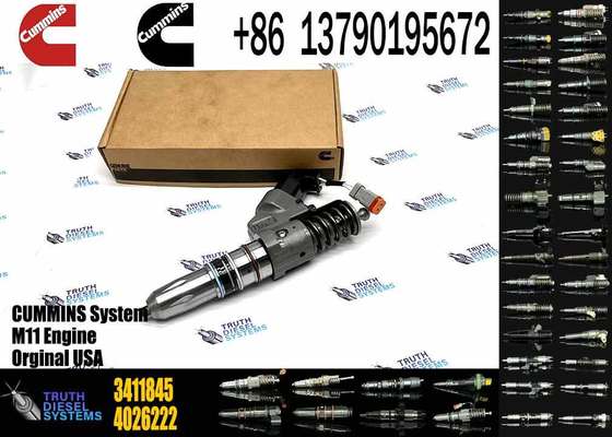 Excavator Accessories Fuel Injector 3411754 3411756 3411821 3411845 for Cummins QSM11 ISM11 Diesel Engine Spare Parts Construction Machinery Parts