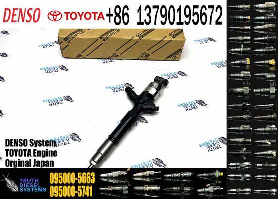 Diesel Fuel Injector 095000-5663 23670-30050 2367030050 for Toyota 1AD-FTV 2AD-FTV
