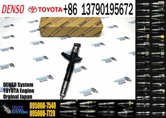 Common Rail Fuel Injector 095000-7540 23670-30280 2367030280 for Toyota Hilux 1KD-FTV Diesel Engine