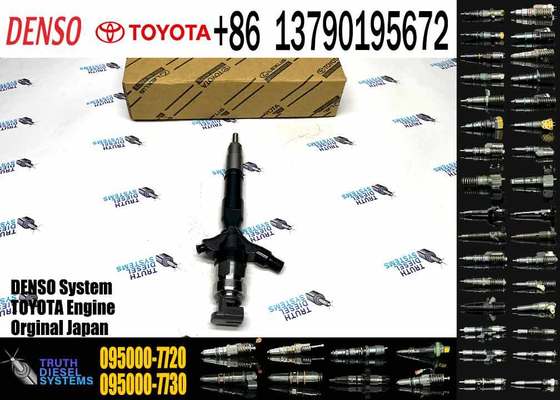 High Quality New Common Diesel Rail Fuel Injector 095000-7720 23670-30320 for Toyota 1KD-FTV Engine