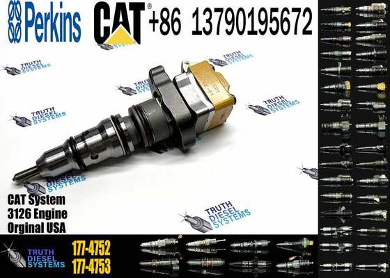 Original Excavator Injector 177-4752 178-6342 10R-1257 Fuel Common Rail Engine 3126B for Caterpillar D5N D6N Cat938G Cat120H