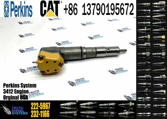 KJC Excavator Parts Engine 3408 3412 Fuel Injector 4CR01974 169-7408 174-7527 222-5967 20R-0760 for Construction Machinery