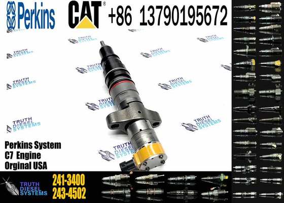 High Quality Caterpillar C7 Engine Common Rail Diesel Fuel Injector 241-3400 Made of Durable Aluminum