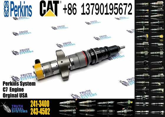High Quality Caterpillar C7 Engine Common Rail Diesel Fuel Injector 241-3400 Made of Durable Aluminum