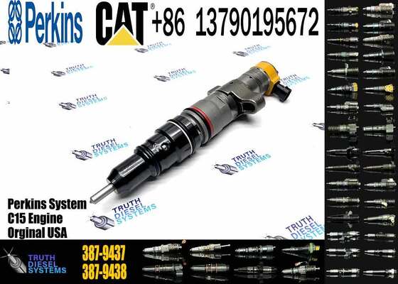 Excavator Diesel Common Rail Inyector 387-9437 10R-4844 C9 Fuel Injector for Cater-pillar C9 Cat Engine