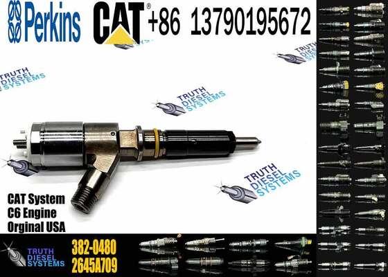 New Diesel Fuel Injectors 282-0490 2645A709 382-0480 306-9380 2645A734 320-0680 for Caterpillar C6.6 Excavator Truck Engine