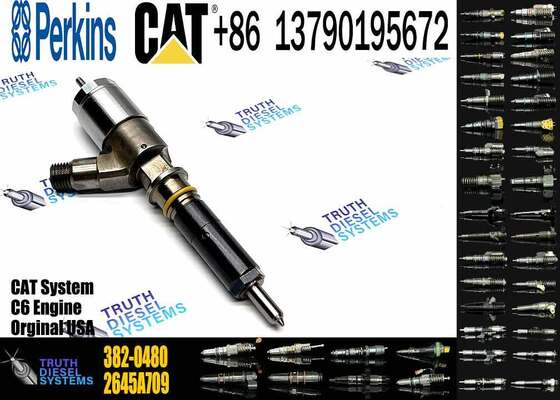 New Diesel Fuel Injectors 282-0490 2645A709 382-0480 306-9380 2645A734 320-0680 for Caterpillar C6.6 Excavator Truck Engine