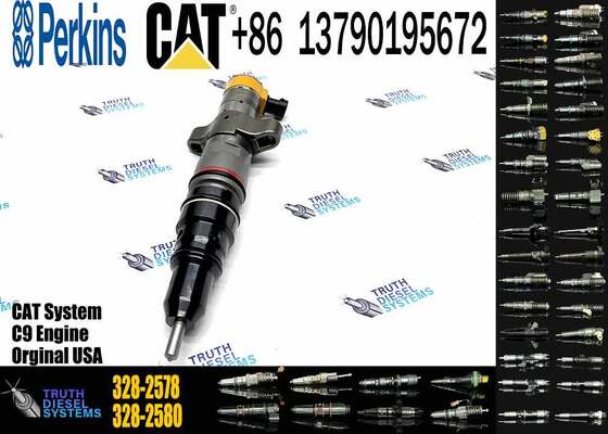 Injector 328-2578 Diesel Fuel Injector 328-2577 328-2576 for Caterpillar Excavator C9 Engine Parts