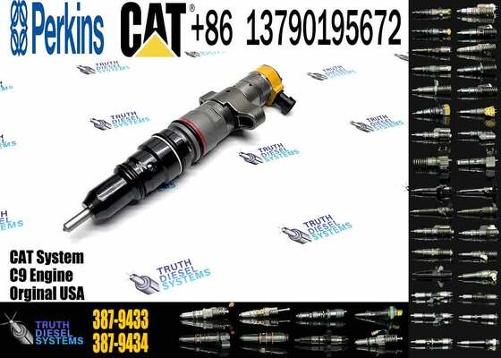 Diesel Fuel Injector 387-9433 3879433 for Excavator C9 Engine Common Rail Injector 336D 330D 266-4446 2664446