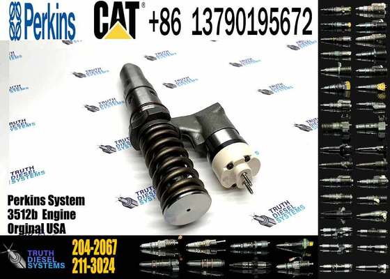 Excavator Parts 3512B Diesel Engine New Fuel Injector 204-2067 229-1631 245-8272 246-1854 250-1311 for Excavator