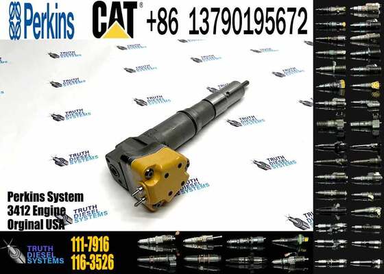 Fuel Injector 104-3377 174-7526 111-7916 138-8754 0R-8624 for CAT 3408E 3412E Engine 769D 773D 775D 631E 633E II 637E 651E 657E