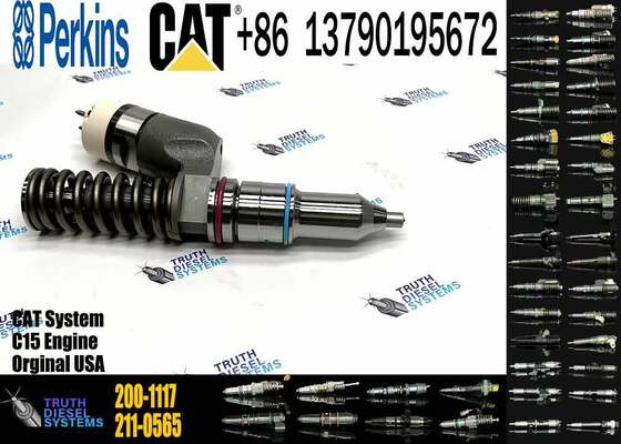 Excavator Accessories for CAT C11 C13 C15 Fuel Injector 191-3003 1913003 200-1117 2001117 for Construction Machinery