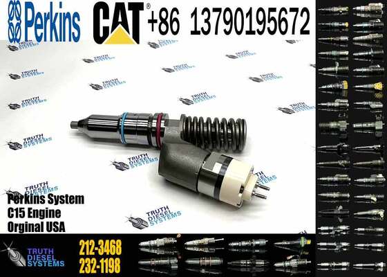E345D E374D Excavator Parts C13 C15 Engine Common Rail Fuel Injector 212-3468 253-0616