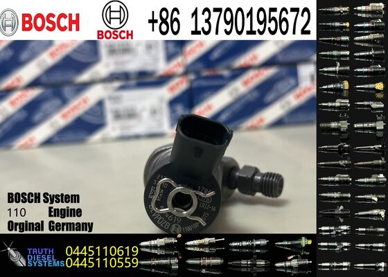 Qualität Diesel Common Rail Injector 0445110443 0445110442 0445110619 Stainless Steel Universal Fitment New Fabrik